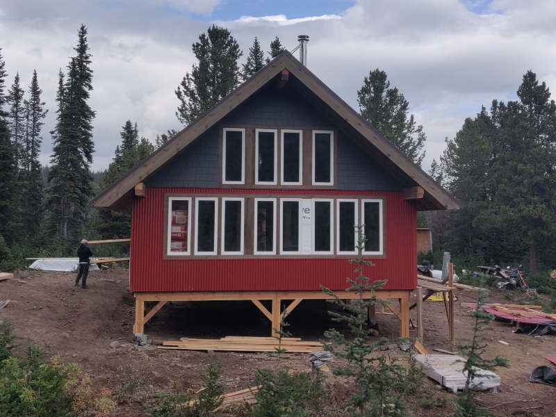 New Ski Hill Warming Cabin by BC Parks at Tweedsmuir Ski Club