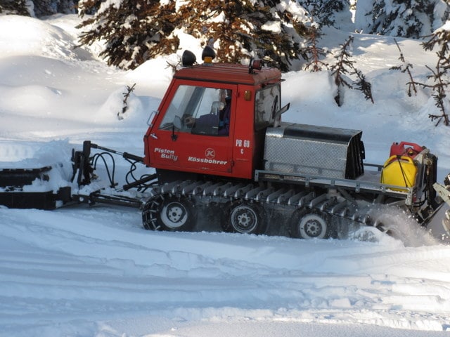 The Groomer at Tweedsmuir Ski Club park